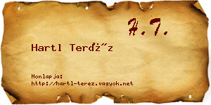 Hartl Teréz névjegykártya